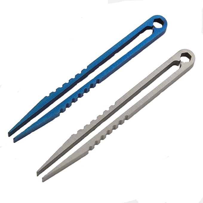 Draagbare Mini Pincet - Titanium Legering EDC Tool voor Reizen en Outdoor Activiteiten