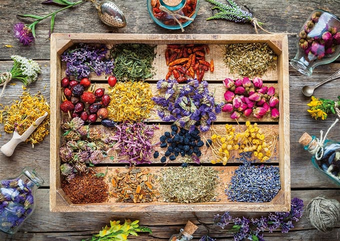 Nathan legpuzzel Medicinale Planten 1500 stukjes bloemen puzzel.