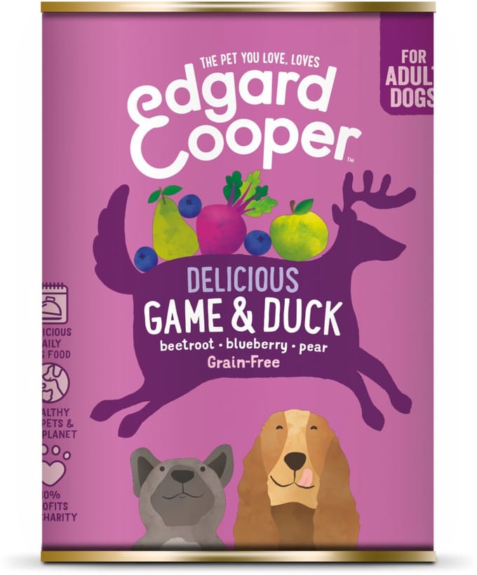 Edgard & Cooper Wild & Eend Blik - Voor volwassen honden - Hondenvoer - 400g