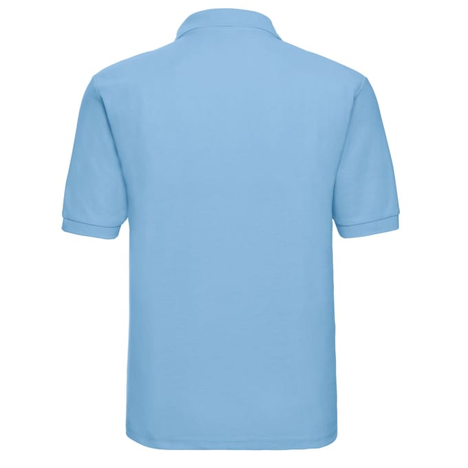 Russell Heren Polycotton Pique Poloshirt (Hemelsblauw)