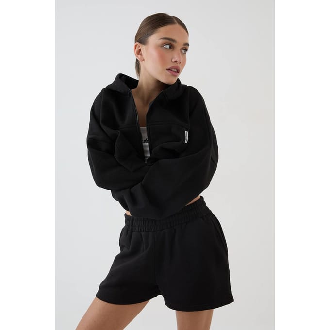 Dames Dsgn Studio Losvallende Sweat Short | Black | Maat: XS