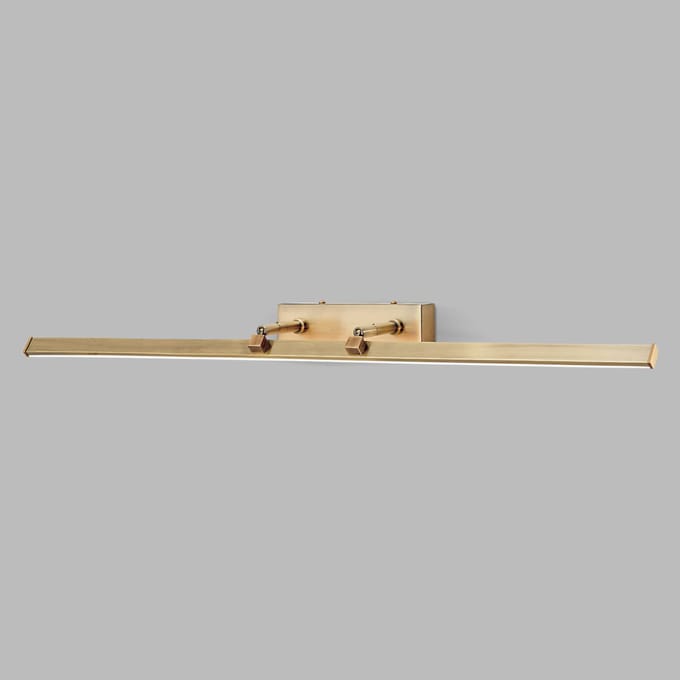 ORION LED schilderijlamp Suren antiek messing, 79,5 cm