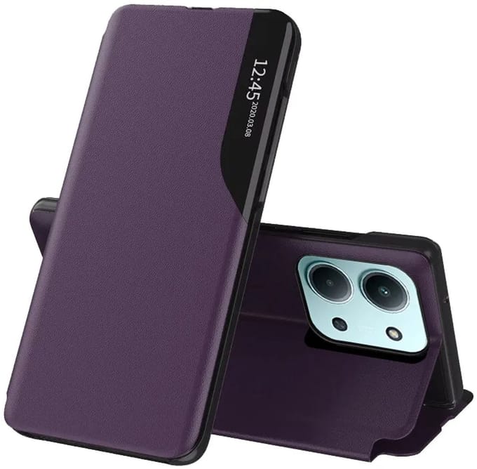 Hoesje geschikt voor Xiaomi Redmi 15C / Xiaomi Poco C85 - Techsuit eFold Book Case - Paars