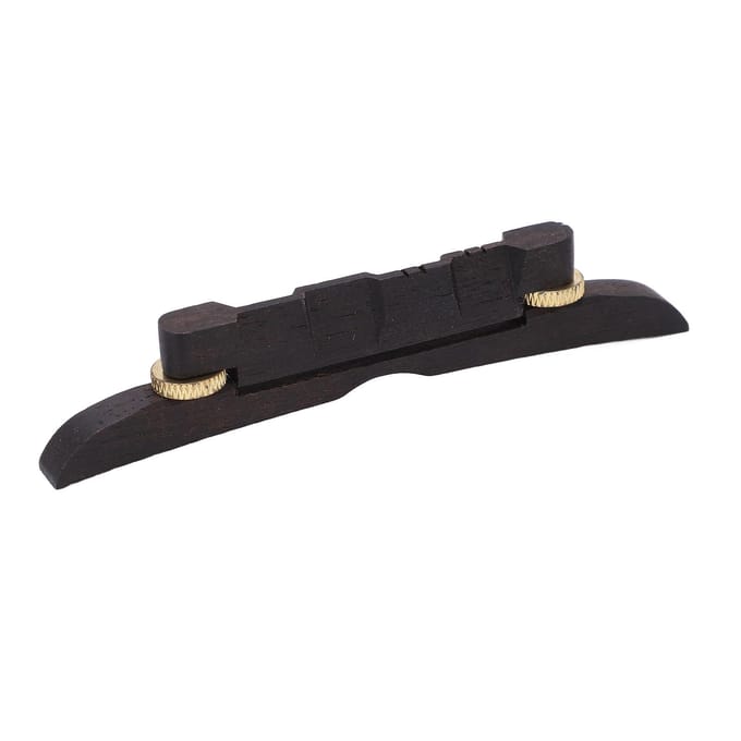 Bois d'ébène Mandoline Chevalet inférieur Chevalet de cordes réglable Accessoires pour instrument à cordes black