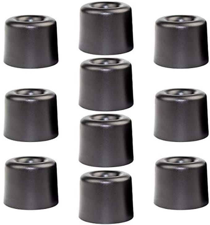 Deurstoppers 10 stuks Ø 30 mm - Kunststof Deurbuffer en Meubelvoet