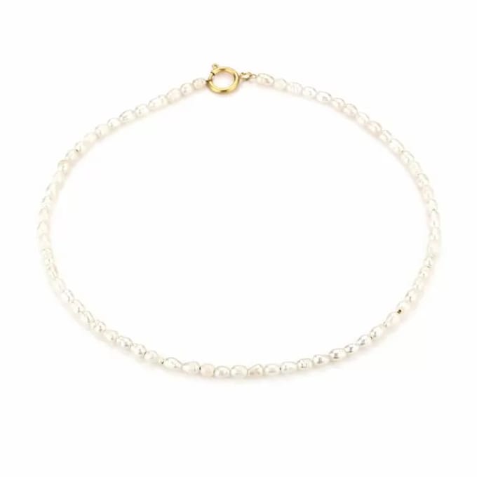 Bijoutheek Collier Zoetwaterparels Goud