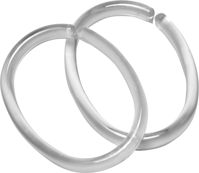 Sealskin Clips - Douchegordijnringen (12 stuks) - Transparant