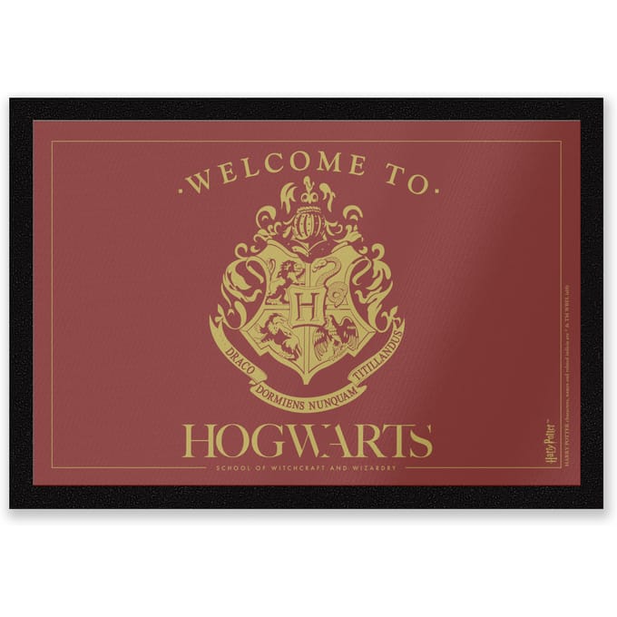 Harry Potter Welcome To Hogwarts mat