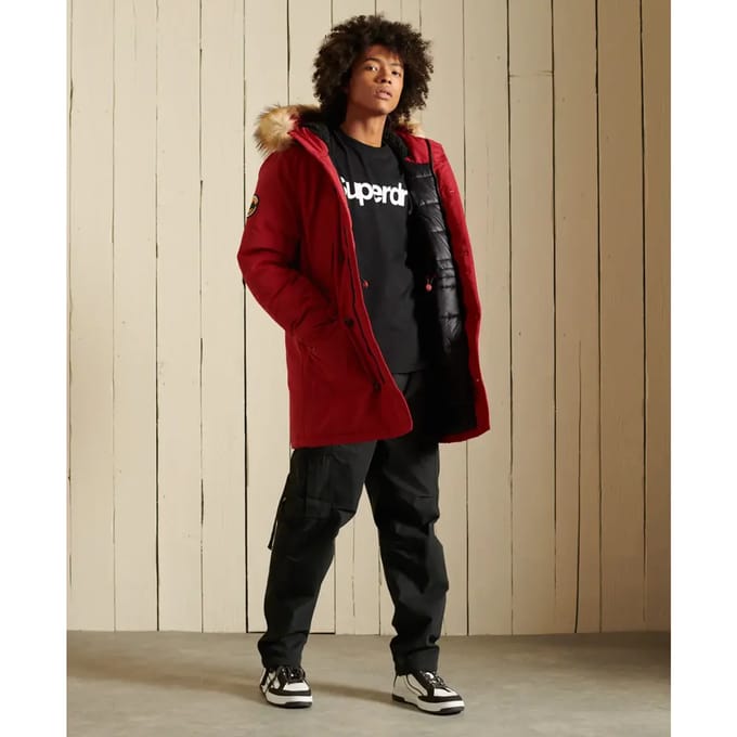 Superdry - Everest Parka - Hike Red