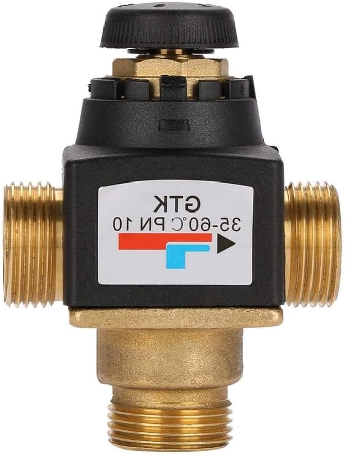 3-Weg Thermostatische Mengklep DN20 voor Zonneboilers - Koper, Warmtebehoud, Efficiëntie
