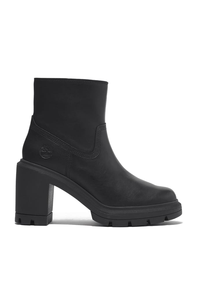 Timberland Allington Heights Mid Zip Up Boot Black Full Grain Größe: 39.5 | Stiefel Outlet | Damen | Schwarz