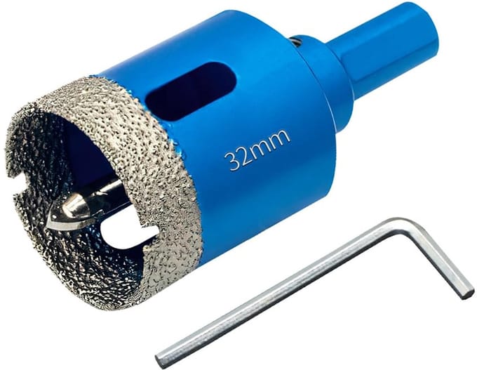Diamantboor 32mm voor Tegels, Glas, Marmer en Keramiek - Met Centrergeleiding