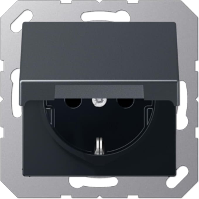 A 1520 BFKL ANM - CEE 7/3 - Anthracite - Thermoplastic - IP44 - 250 V - 16 A