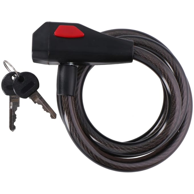 Dunlop Spiraalslot - Fiets - 2 Sleutels - 12 mm x 150 cm