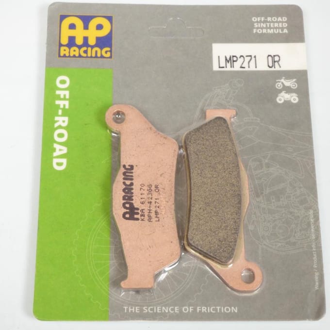 Plaquette de frein AP Racing pour moto 125 LMP271 OR Neuf