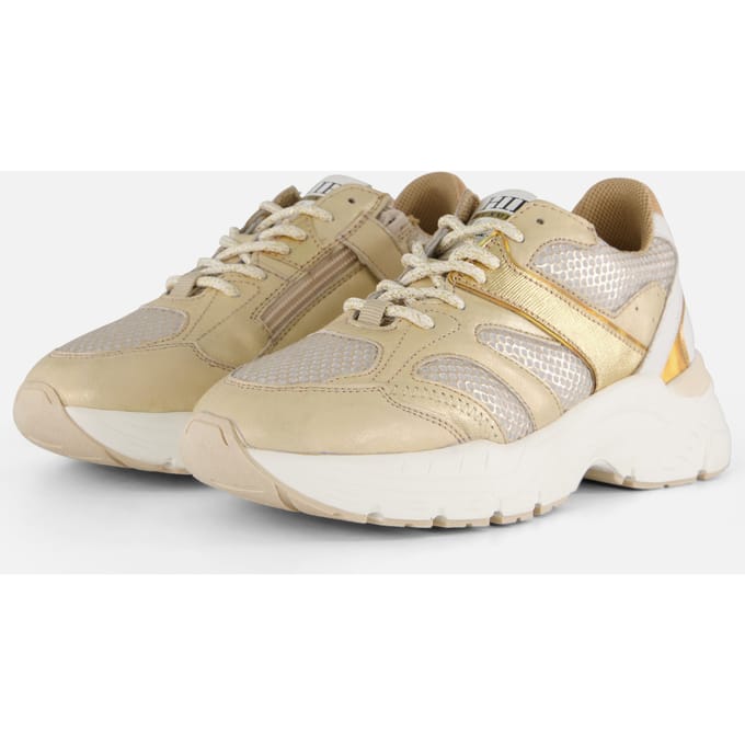 HIP Runner Sneakers goud Leer - Dames - Maat 39