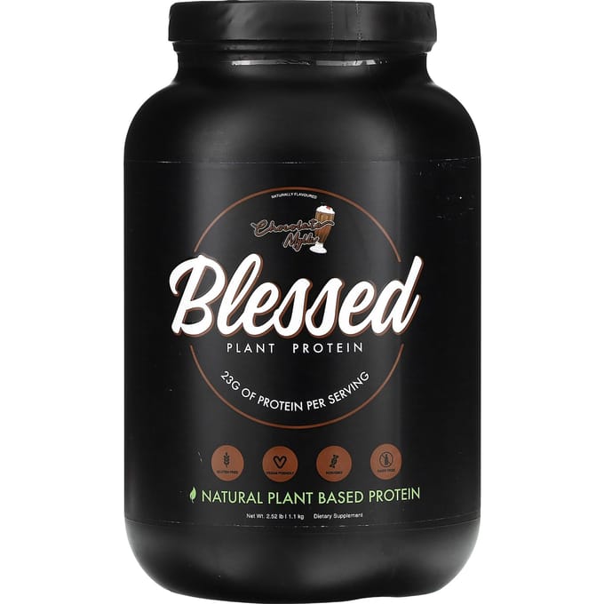 Blessed, Plantaardige Eiwitten, Chocolademelk, 1,14 kg (1,1 kg)