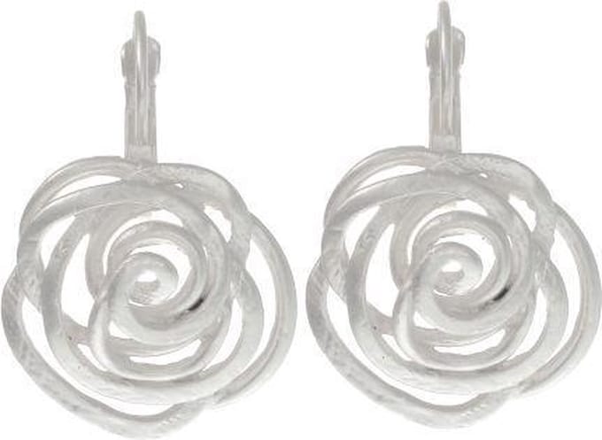 Behave - Oorbellen met bloemvorm hanger - Elegant design - 2,4 cm lang