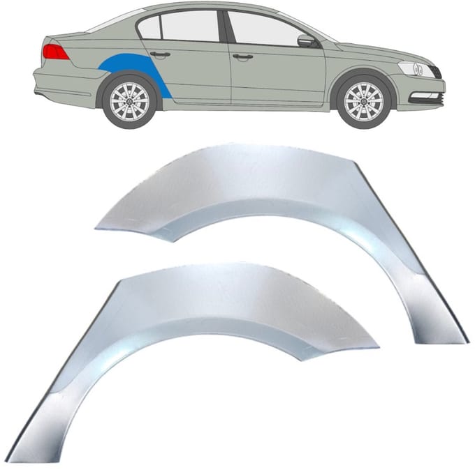 Reparatiepaneel achterspatbord voor Volkswagen Passat B7 2010-2015