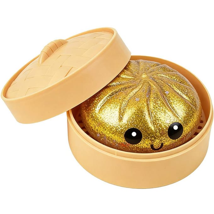 Glitter Dumpling Glitter Dumpling Squishy met Doosje Dumplings Sensorisch Knijpspeelgoed voor Stressverlichting groothandel