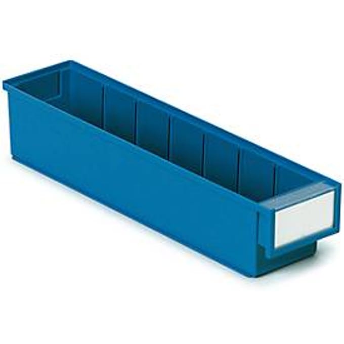 TRESTON magazijnlade 4010, B 92 x D 400 x H 82 mm, 1.9 l, blauw