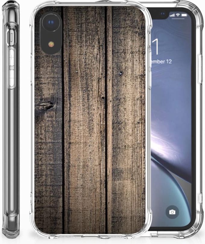 Apple iPhone Xr Stevig Telefoonhoesje Steigerhout