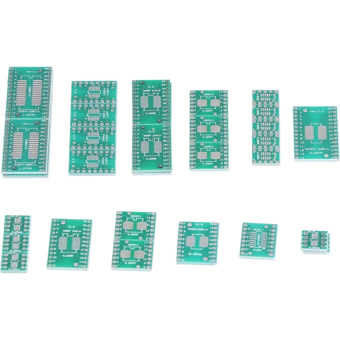 35 stuks Prototype Board PCB SMT naar DIP Adapterplaat Converter Industriële Besturingscomponenten
