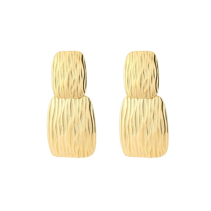 Oorbellen Flat Chique - Party - Feestdagen - Stainless Steel