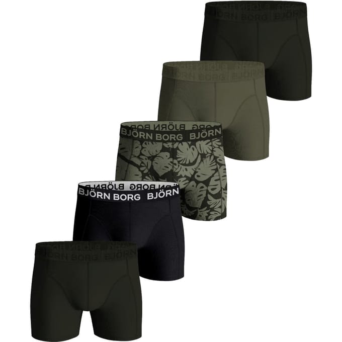Bjorn Borg Boxers Cotton Stretch 5-Pack Multicolour - Maat S - Heren - Boxershorts