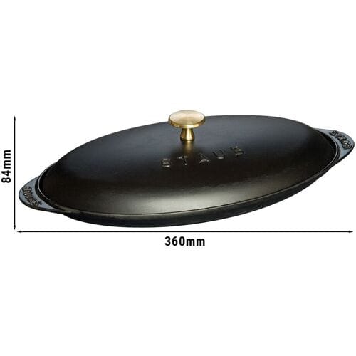 STAUB SPECIALITIES - Bakvorm met deksel - ovaal - 310mm - Gietijzer - Zwart