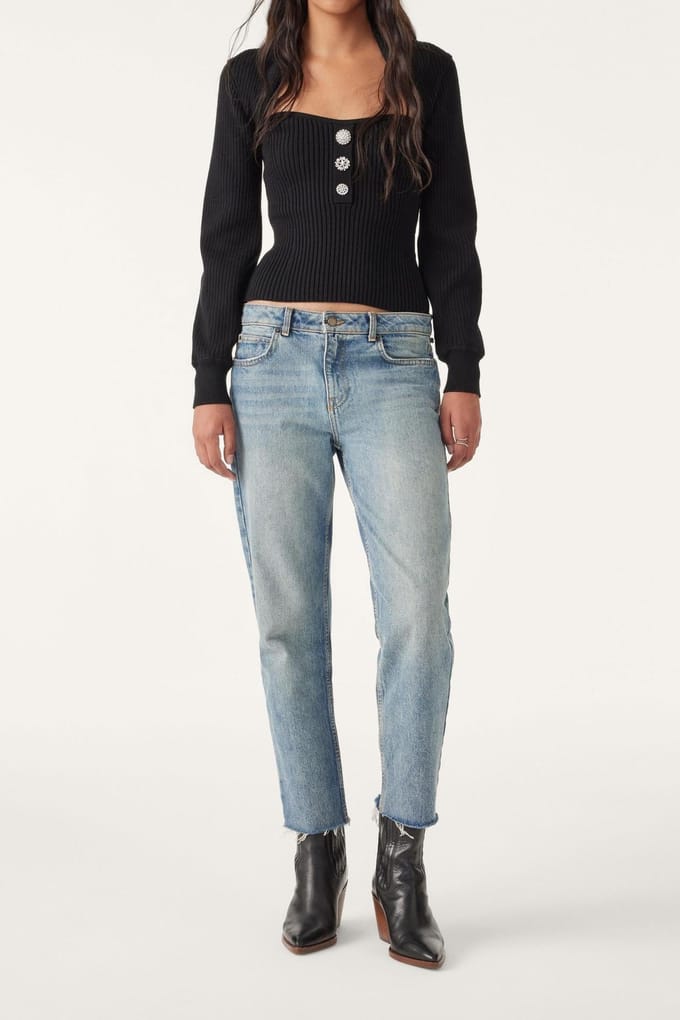 BA&SH Short Cardigan Black Maat: S | Sweaters Outlet | Dames | Zwart