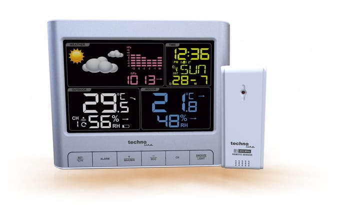 Technoline Weerstation WS 6449 Radiogestuurd Met thermometer en hygrometer 159 x 130 x 43mm