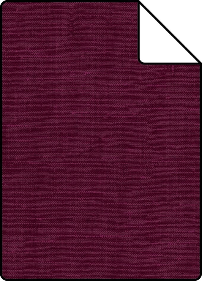 Proefstaal ESTAhome behang effen linnenstructuur bordeaux rood - 26.5 x 21 cm - 148697-S
