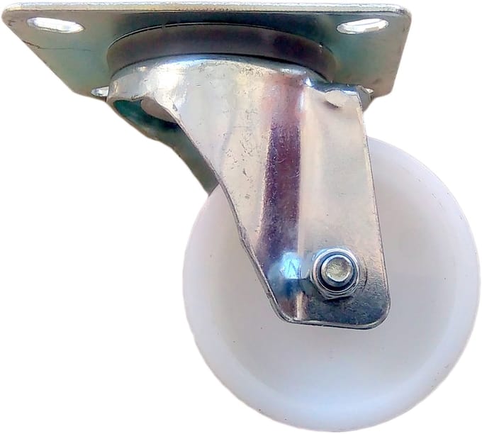 Zwenkbaar Polyamide Wiel 200mm met Zwenkframe