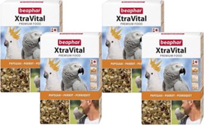 4x Beaphar XtraVital Papegaai - vogelvoer - 3kg