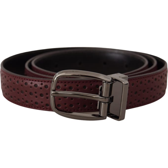 Geperforeerde Leren Riem