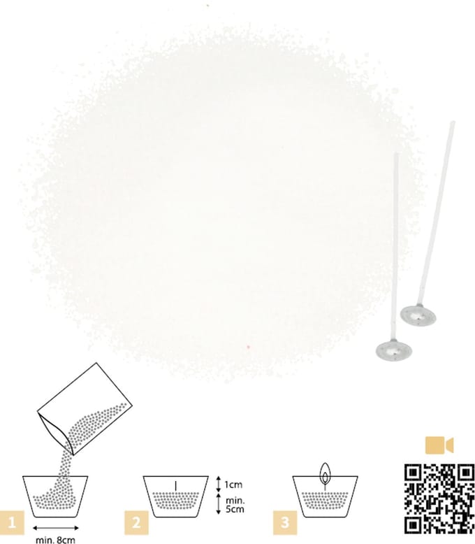 Witte kaarsenzand 250 gr - Artemio