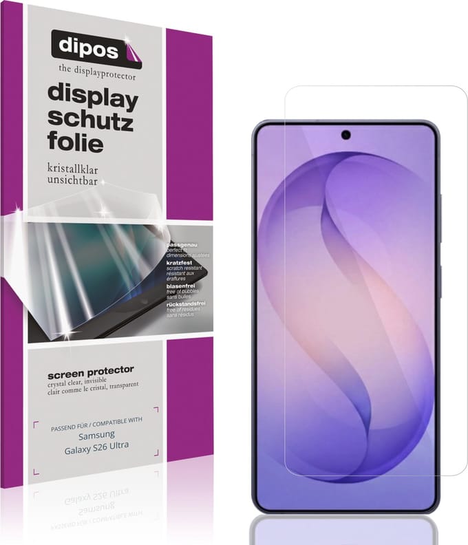 dipos – 4x Beschermfolie geschikt voor Samsung Galaxy S26 Ultra | Krasbestendige & heldere Screenprotector Ultra-Thin