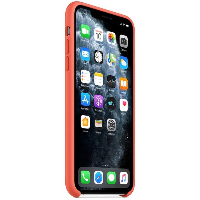 Silicone Backcover voor de Apple iPhone 11 Pro Max - Clementine Orange