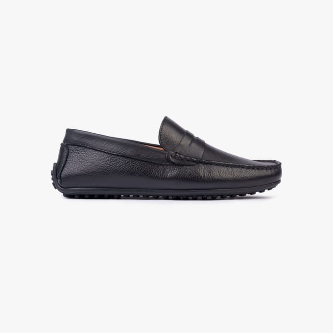 Omnio bjorn loafers heren zwart leer