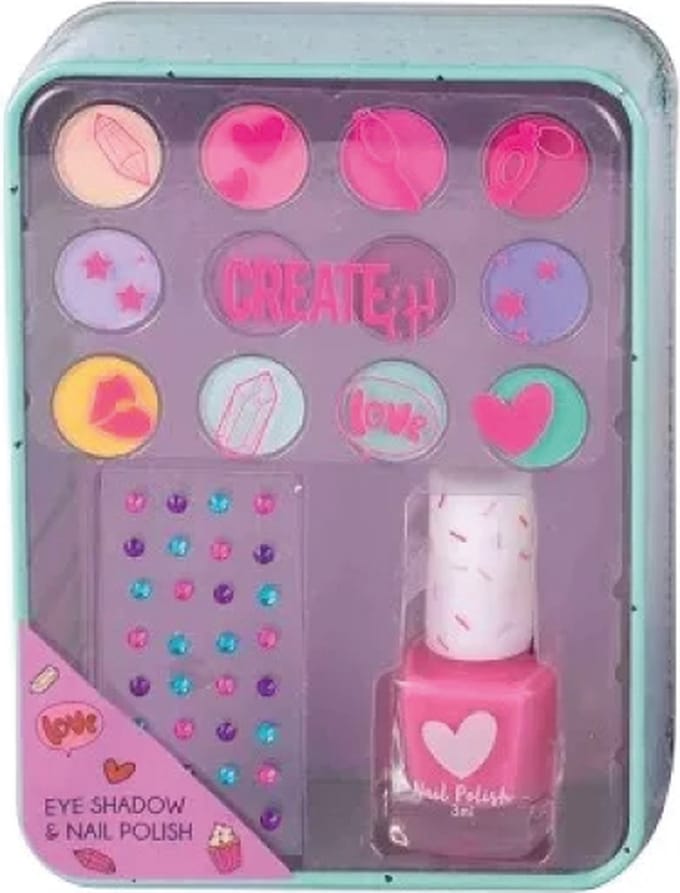 Create it! - Oogschaduw en Nagellak Blikje