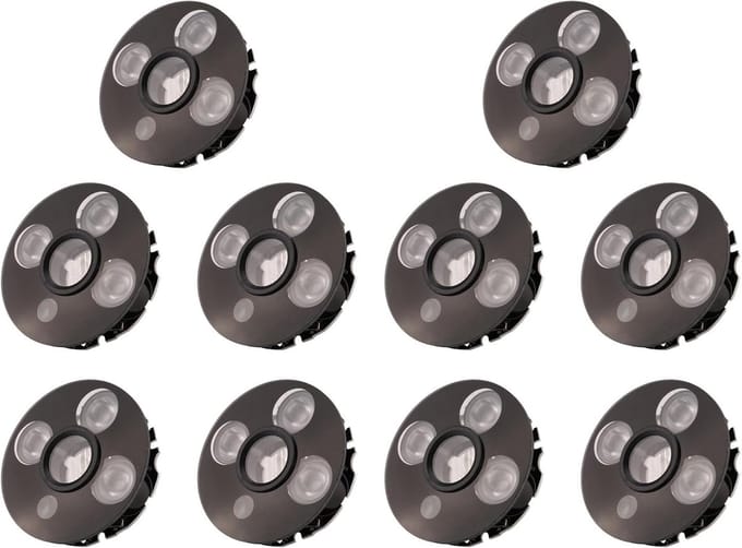 IR LED Spot Light - Nachtzicht Module - CCTV Camera's - 3 LED Module - 53 mm Diameter - Zwart