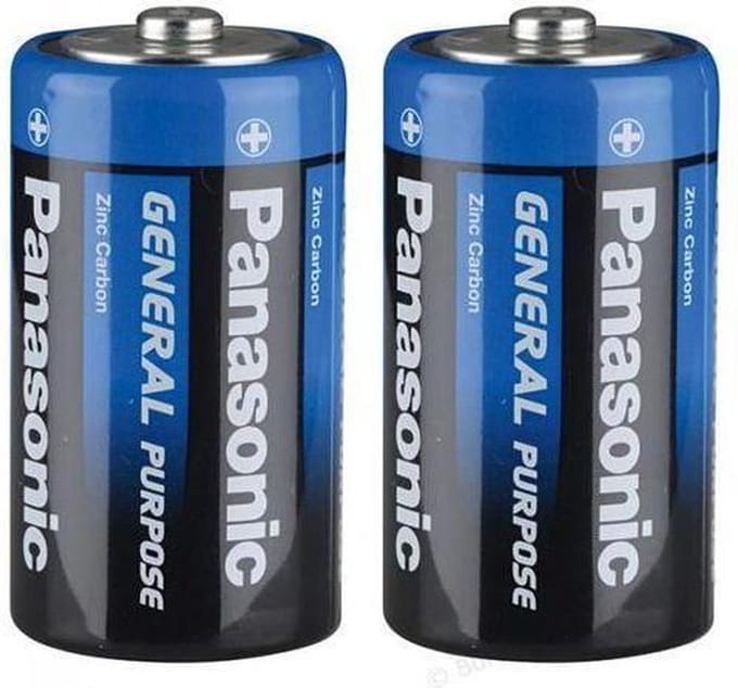 Panasonic | D2 Batterijen | 2 Stuks in verpakking | R20 1.5V