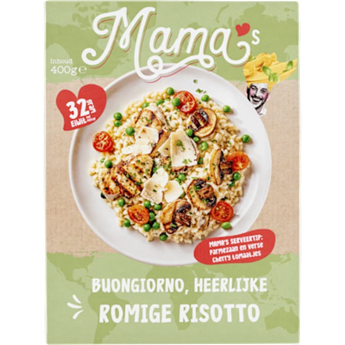 Risotto bospadestoel, doperwt kipfilet
