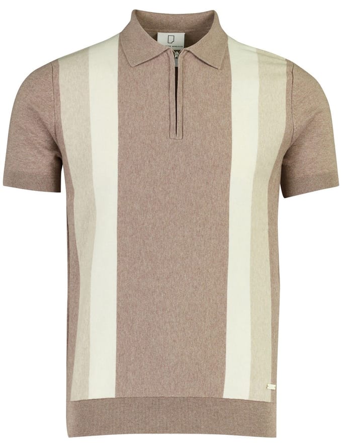 Born With Appetite - BWA26106AU20 - AUSTIN knitted polo SS zip