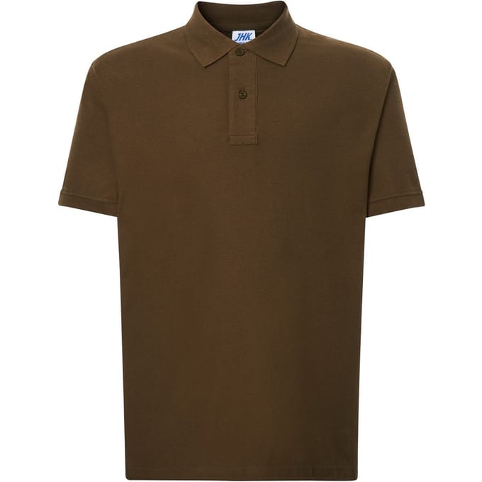 JHK Heren Pique Regular Poloshirt (Khaki)