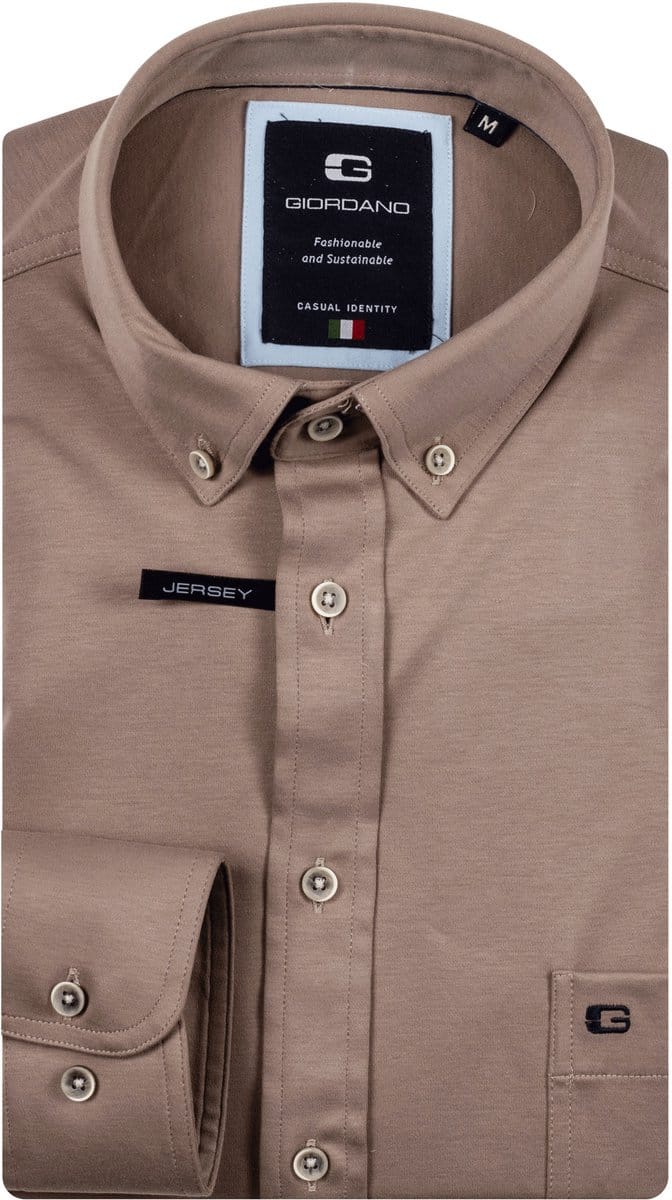 Giordano – Ivy – Overhemd – Liquid cotton – button down kraag - Kit - Regular Fit - NOS7078-81