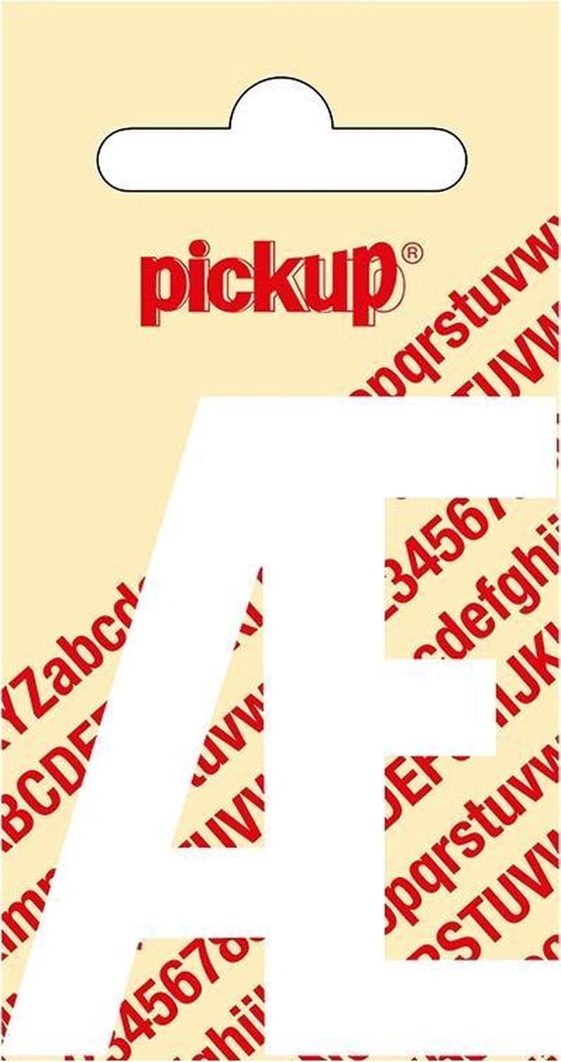 Pickup plakletter Nobel 60 mm wit AE - 31012060AE
