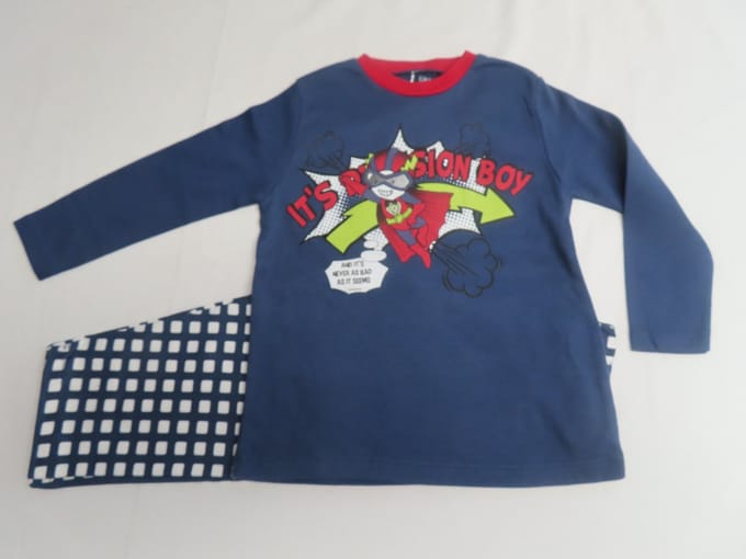 Pyjama - 2 delig - Jongens - Blauw - 2 jaar 92