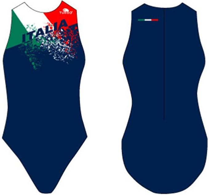 Turbo Italy Splash Zwemkleding Blauw S Vrouw